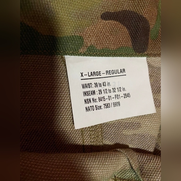 USGI RFI Crye Style Army Combat Pants Multicam OCP With Knee Pads ACP Devgru - Picture 3 of 4